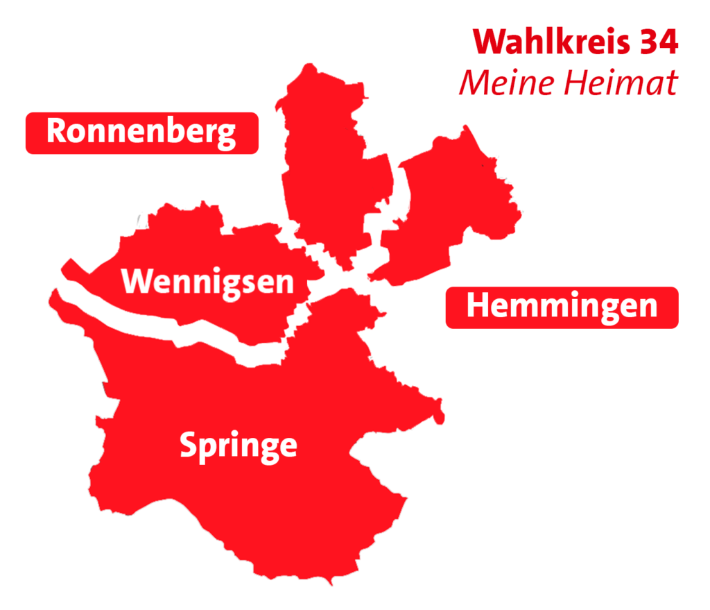 Karte des Wahlkreises 34